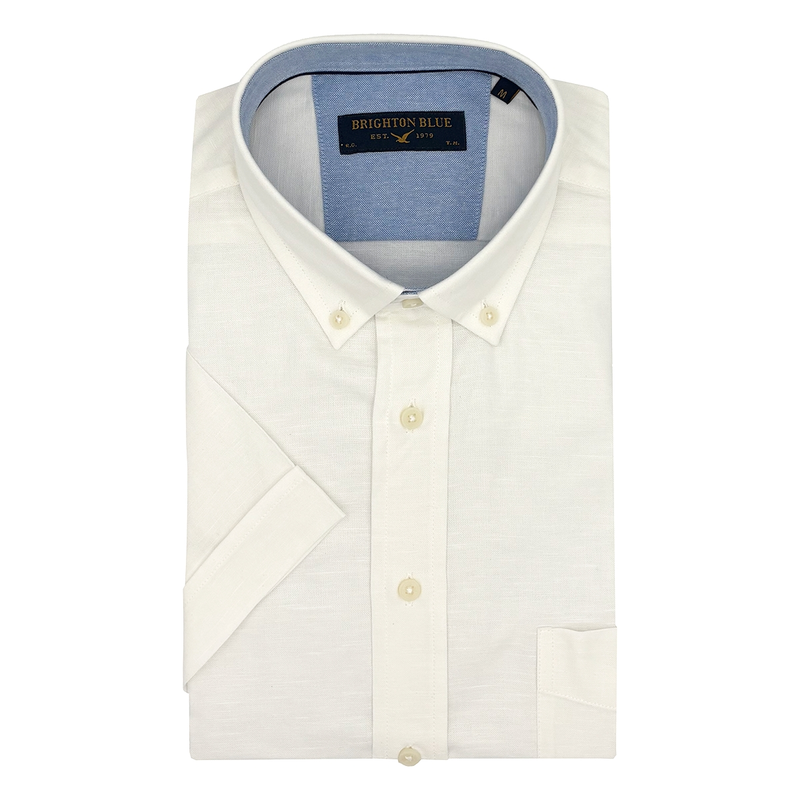 Heren Overhemd 516670-73 Brighton Blue Wit