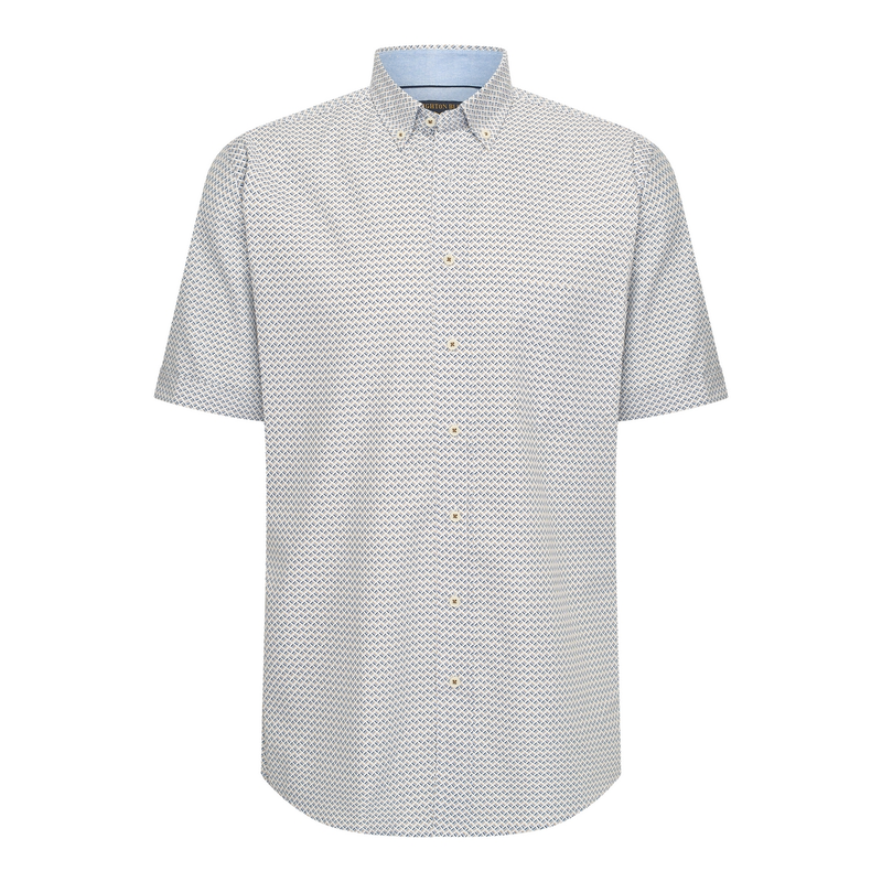 Heren Overhemd 516670-73 Brighton Blue MIDDEN BLAUW