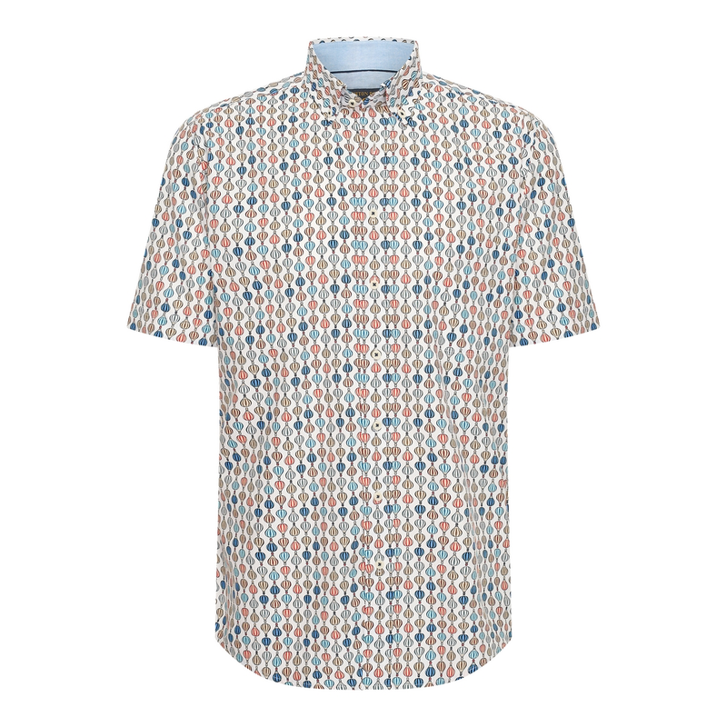 Heren Overhemd 516670-73 Brighton Blue ROOD