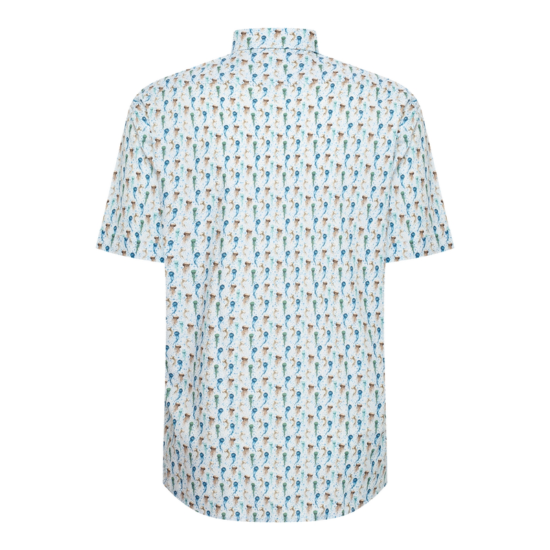 Heren Overhemd 516670-73 Brighton Blue GROEN