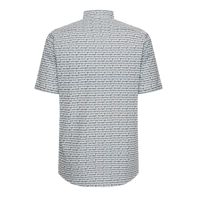 Heren Overhemd 516670-73 Brighton Blue ROOD