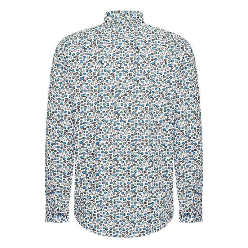 Heren Overhemd 517670-73 Brighton Blue GROEN