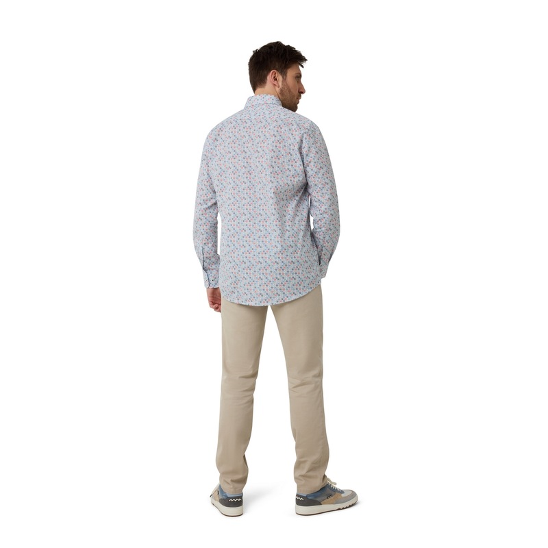 Heren Overhemd 517670-73 Brighton Blue AQUA