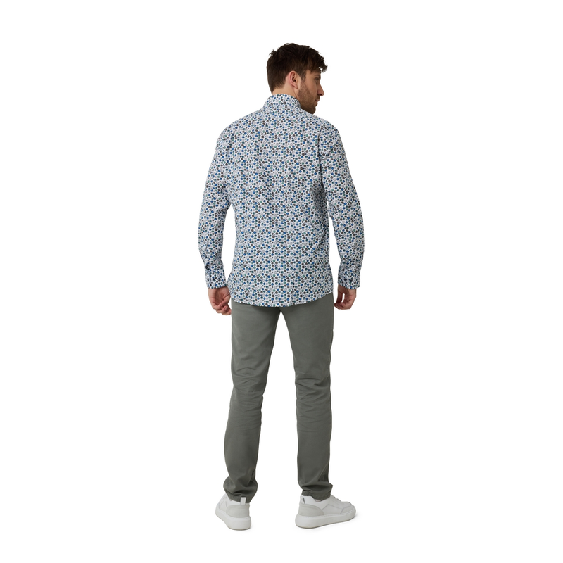 Heren Overhemd 517670-73 Brighton Blue GROEN