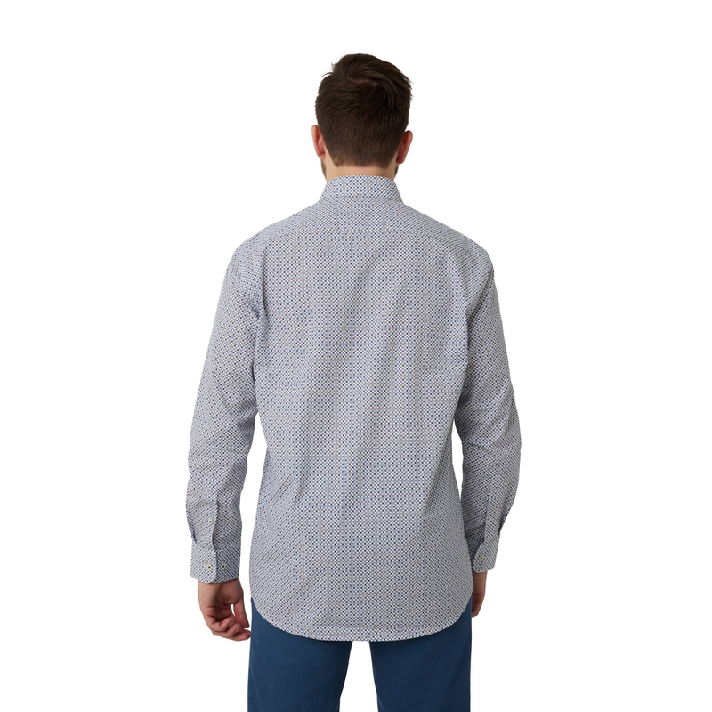 Heren Overhemd 517670-73 Brighton Blue BEIGE
