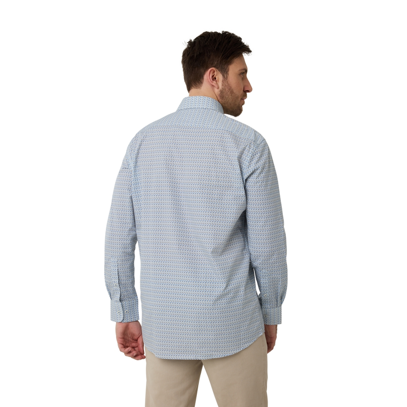 Heren Overhemd 517670-73 Brighton Blue BEIGE