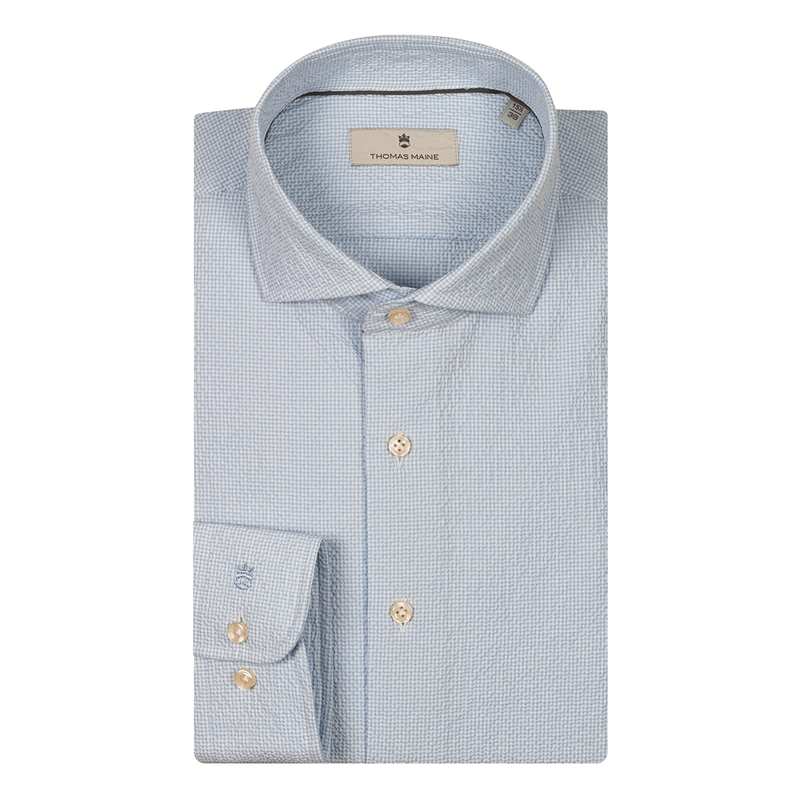 Heren Overhemd 517717.61 Thomas Maine BLEU