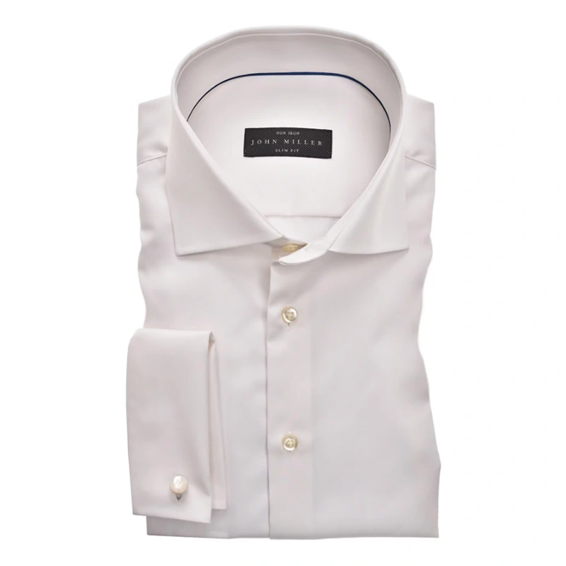 Heren Overhemd 5343581 John Miller OFF-WHITE