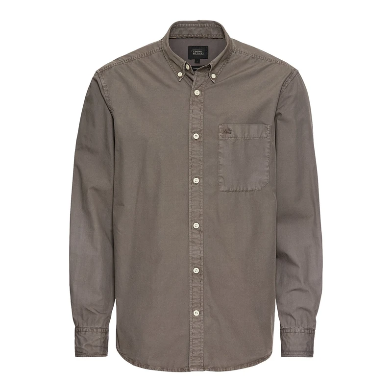 Heren Overhemd 5S13409113 Camel Active ANTRACIET