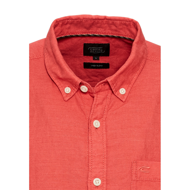 Heren Overhemd 5S56409256 Camel Active ROOD DESSIN