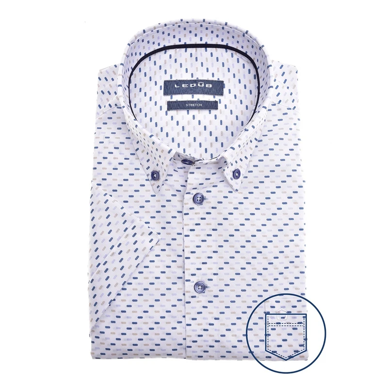 Heren Overhemd 701790 Ledub NAVY