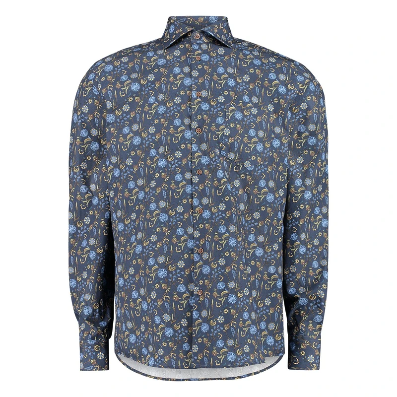 Heren Overhemd 801633 Ledub NAVY