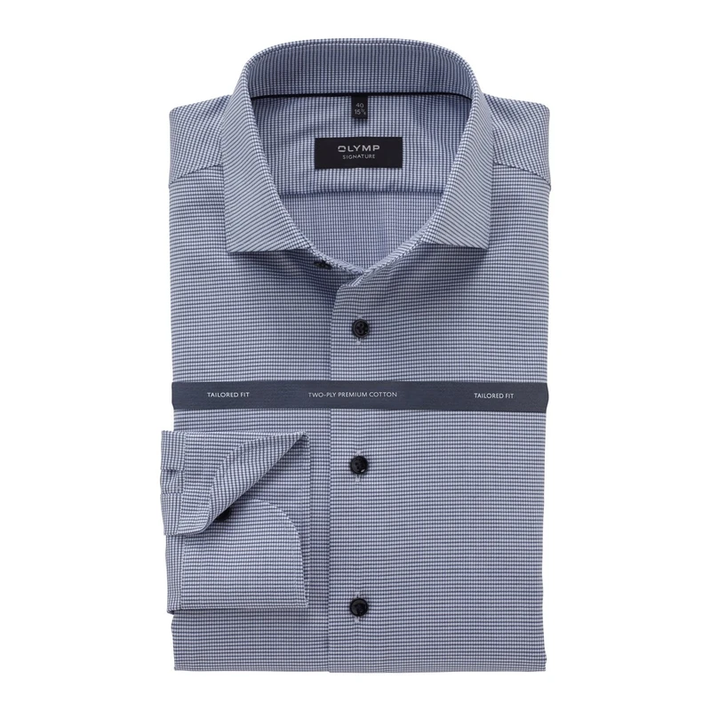 Heren Overhemd 856974 Olymp Signature BLEU