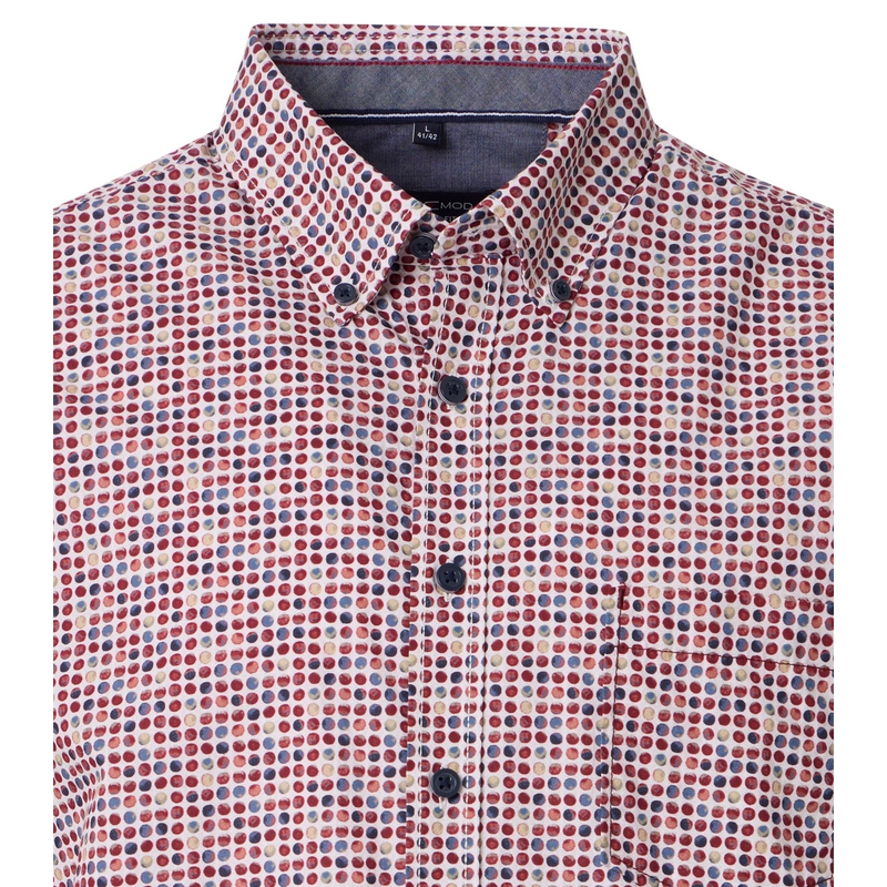 Heren Overhemd 954394900 Casa Moda ROOD
