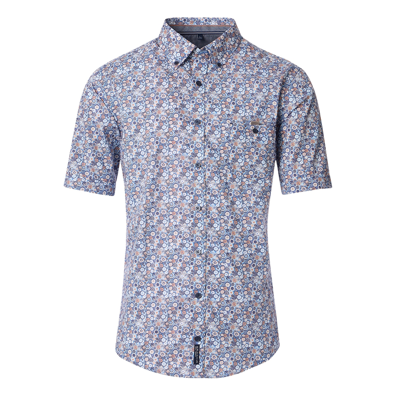 Heren Overhemd 954395900 Casa Moda BLAUW DESSIN