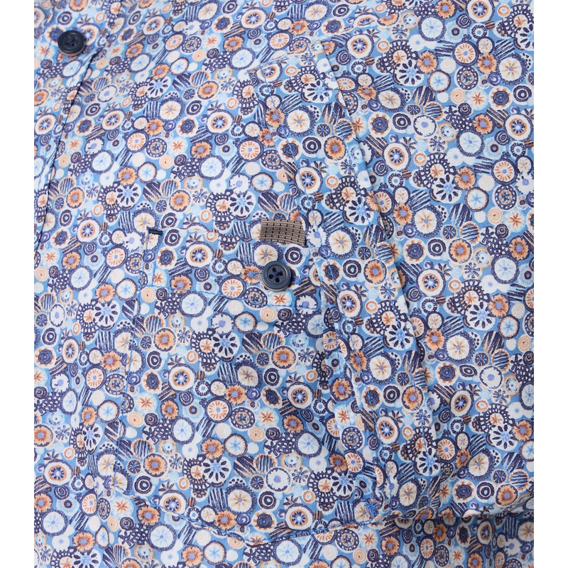 Heren Overhemd 954395900 Casa Moda BLAUW DESSIN