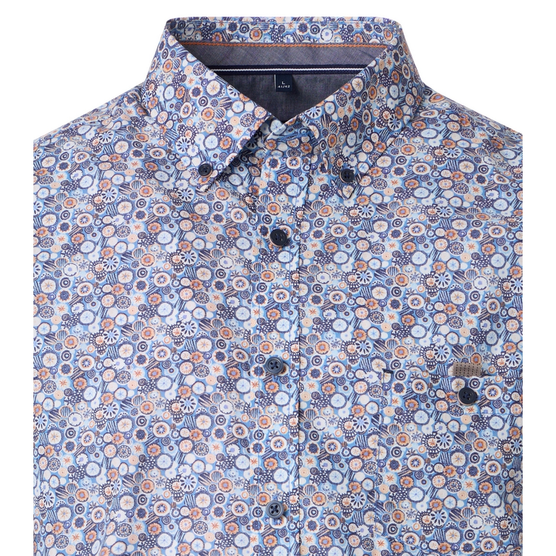 Heren Overhemd 954395900 Casa Moda BLAUW DESSIN