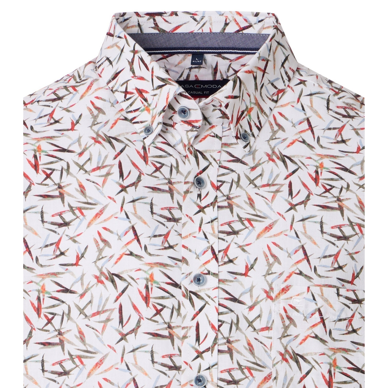 Heren Overhemd 954454300 Casa Moda ROOD DESSIN