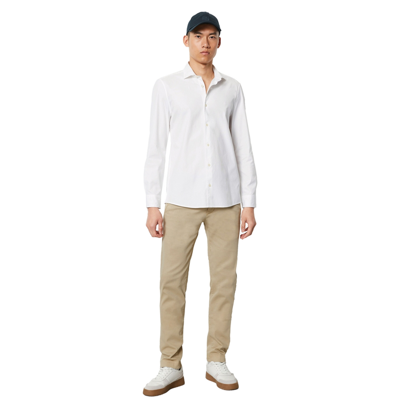 Heren Overhemd B21750442256 Marc O'Polo Wit