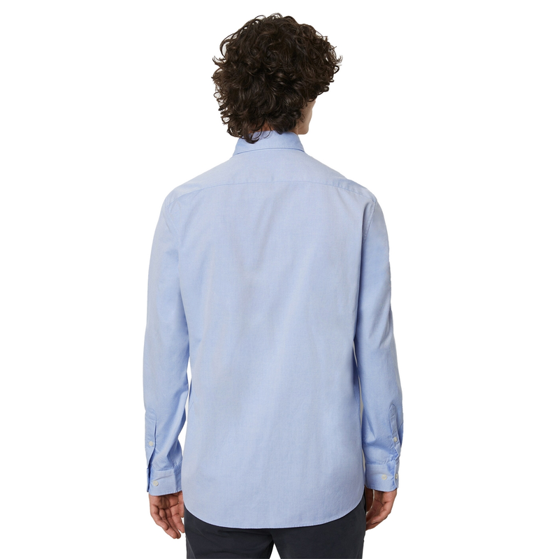 Heren Overhemd B21750442256 Marc O'Polo BLAUW DESSIN