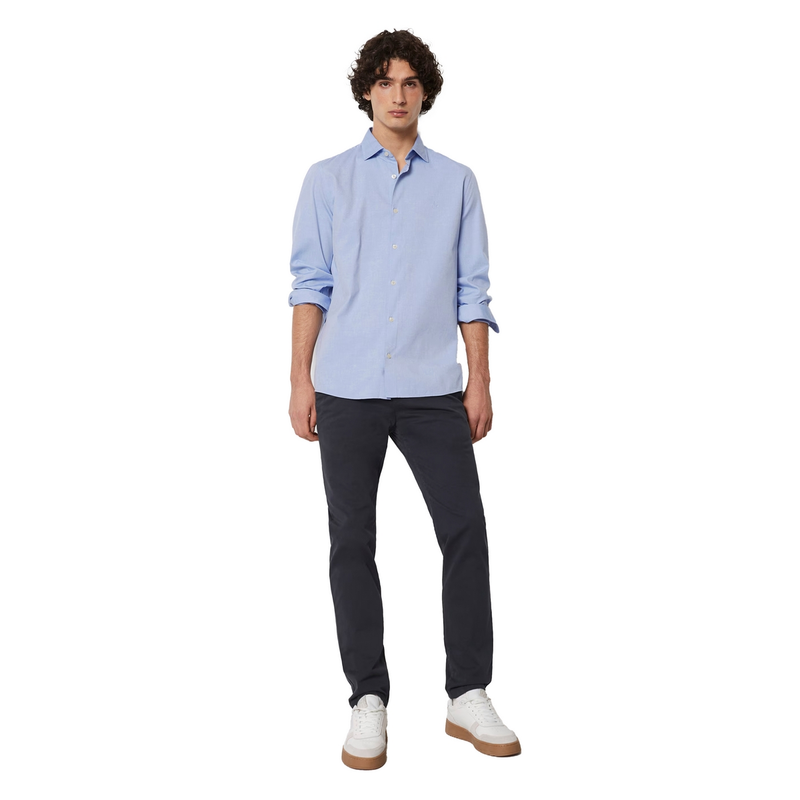 Heren Overhemd B21750442256 Marc O'Polo BLAUW DESSIN