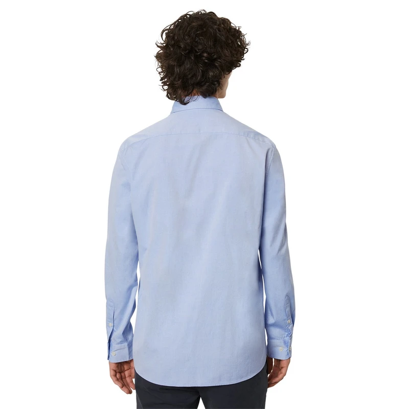 Heren Overhemd B21750442256 Marc O'Polo BLAUW DESSIN