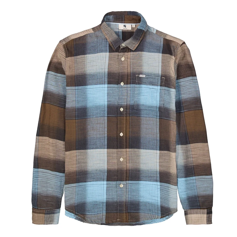 Heren Overhemd B51081 Garcia MIDDEN BRUIN