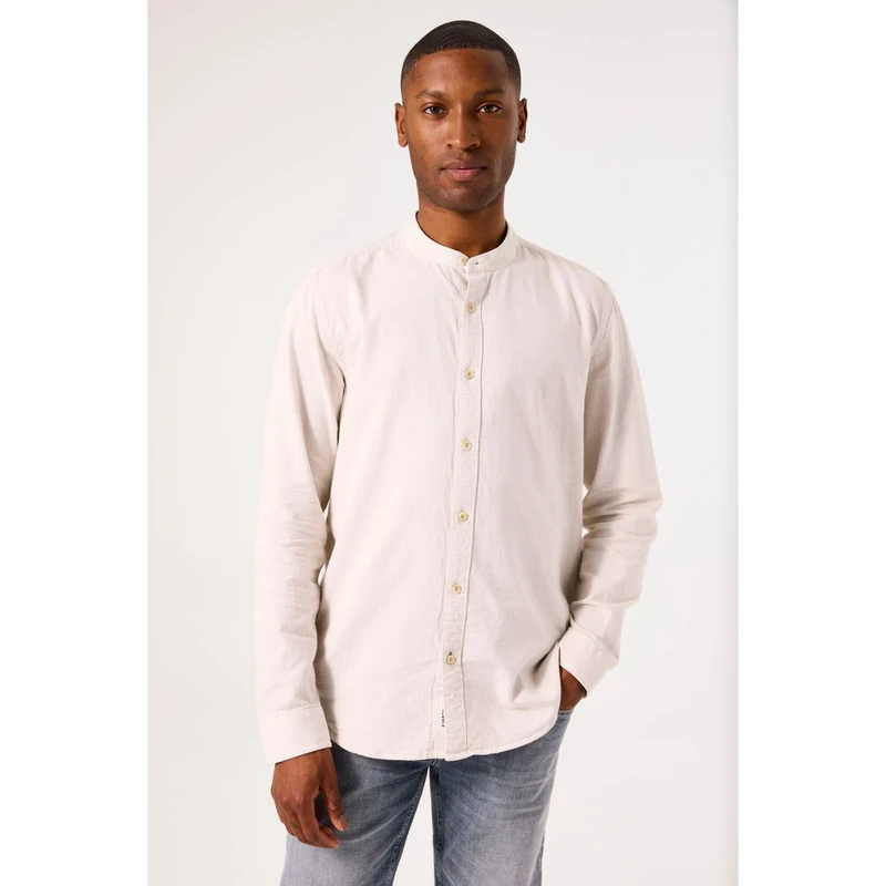 Heren Overhemd B51084 Garcia Wit