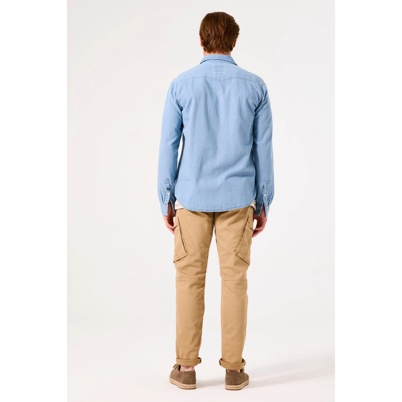 Heren Overhemd B51085 Garcia GROEN