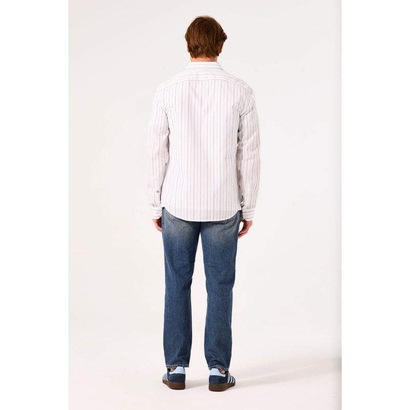 Heren Overhemd C51282 Garcia BLAUW DESSIN