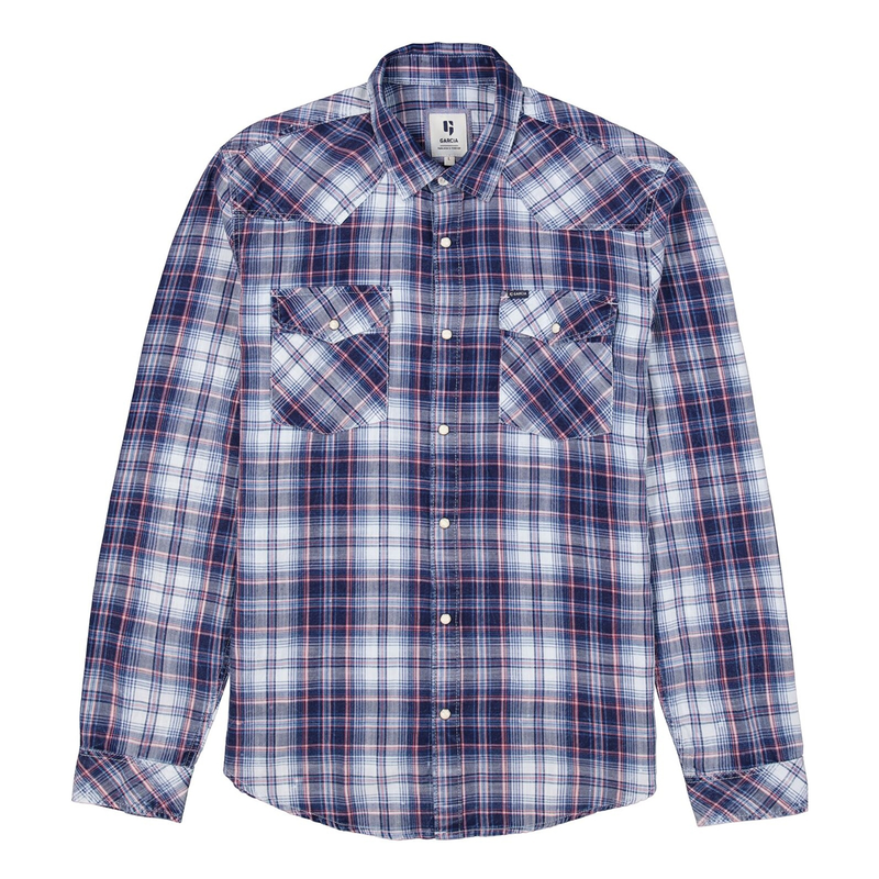Heren Overhemd C51283 Garcia INDIGO BLUE