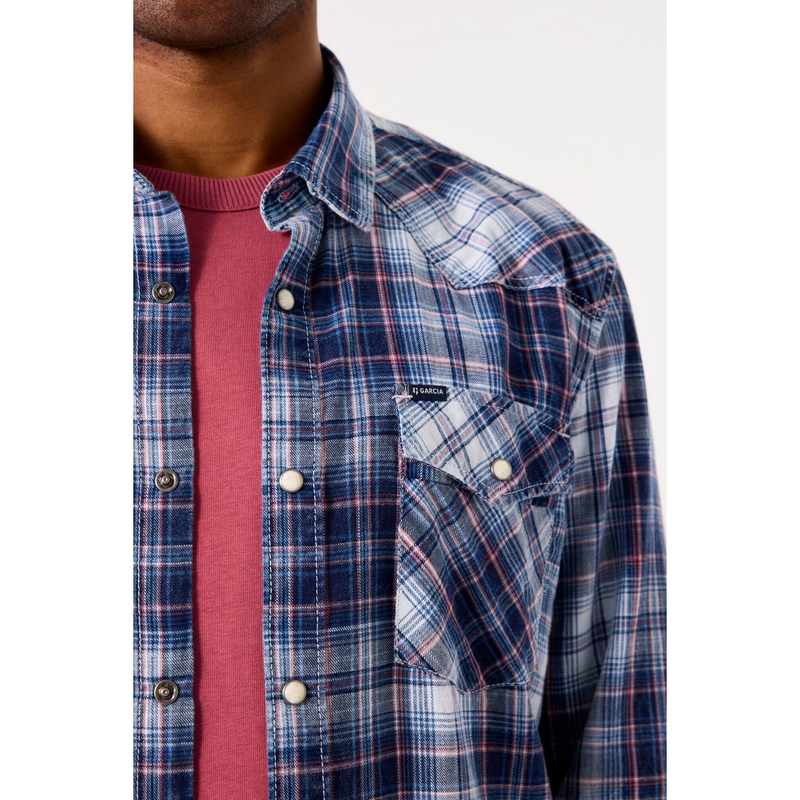 Heren Overhemd C51283 Garcia INDIGO BLUE