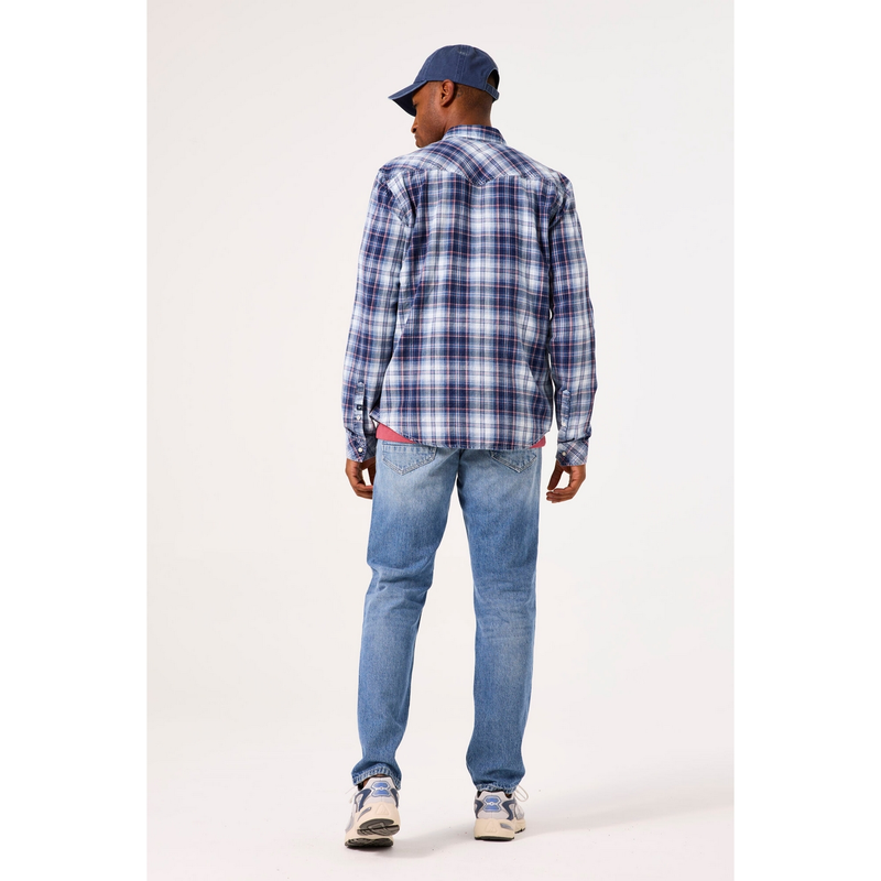 Heren Overhemd C51283 Garcia INDIGO BLUE