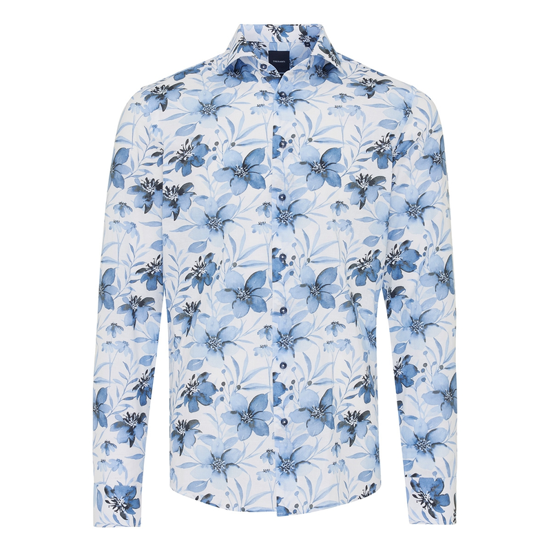 Heren Overhemd CASILDA Tresanti MIDDEN BLAUW