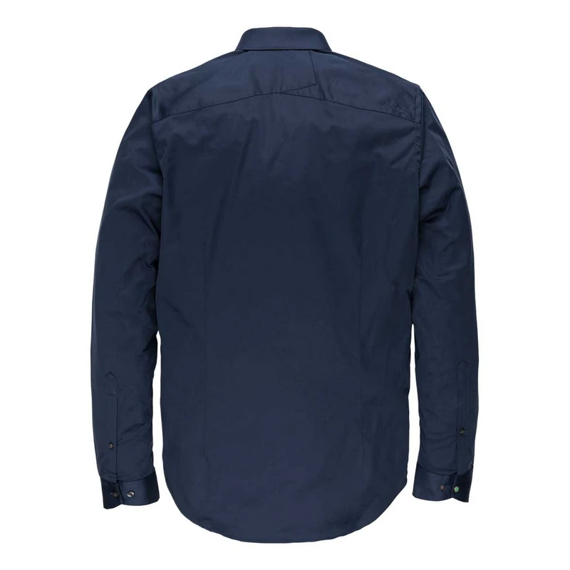 Heren Overhemd CSI00429 Cast Iron MIDDEN BLAUW