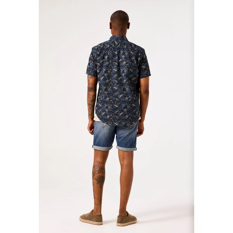 Heren Overhemd D51090 Garcia NAVY