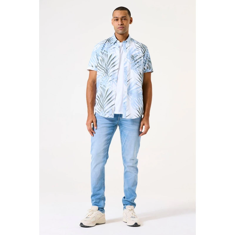 Heren Overhemd E51096 Garcia Wit