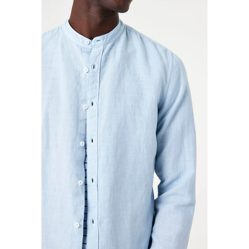 Heren Overhemd E51280 Garcia BLEU