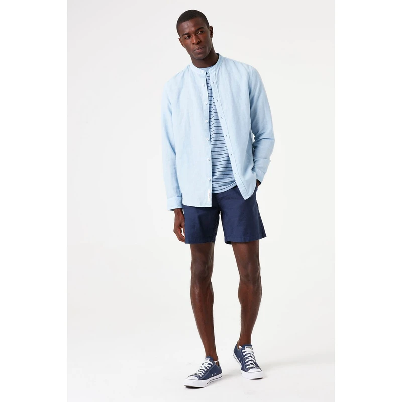 Heren Overhemd E51280 Garcia BLEU