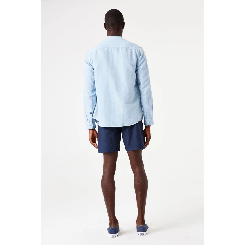 Heren Overhemd E51280 Garcia BLEU