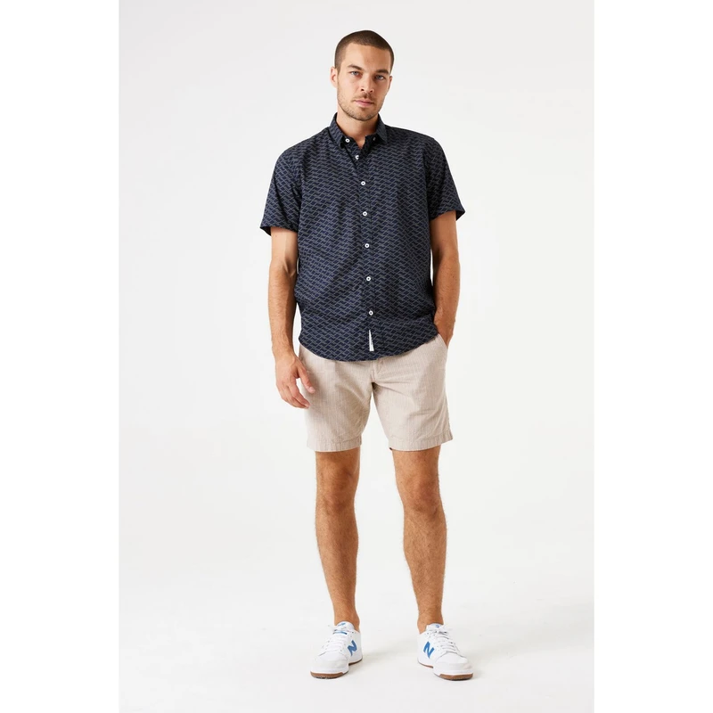 Heren Overhemd E51290 Garcia NAVY
