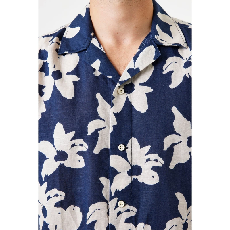 Heren Overhemd E51291 Garcia NAVY