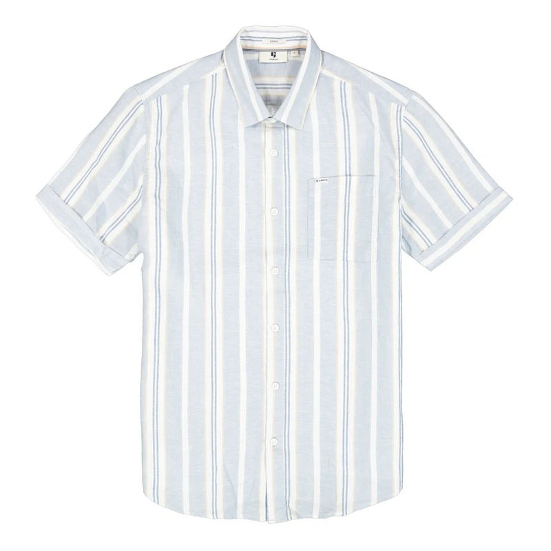 Heren Overhemd E51293 Garcia BLEU