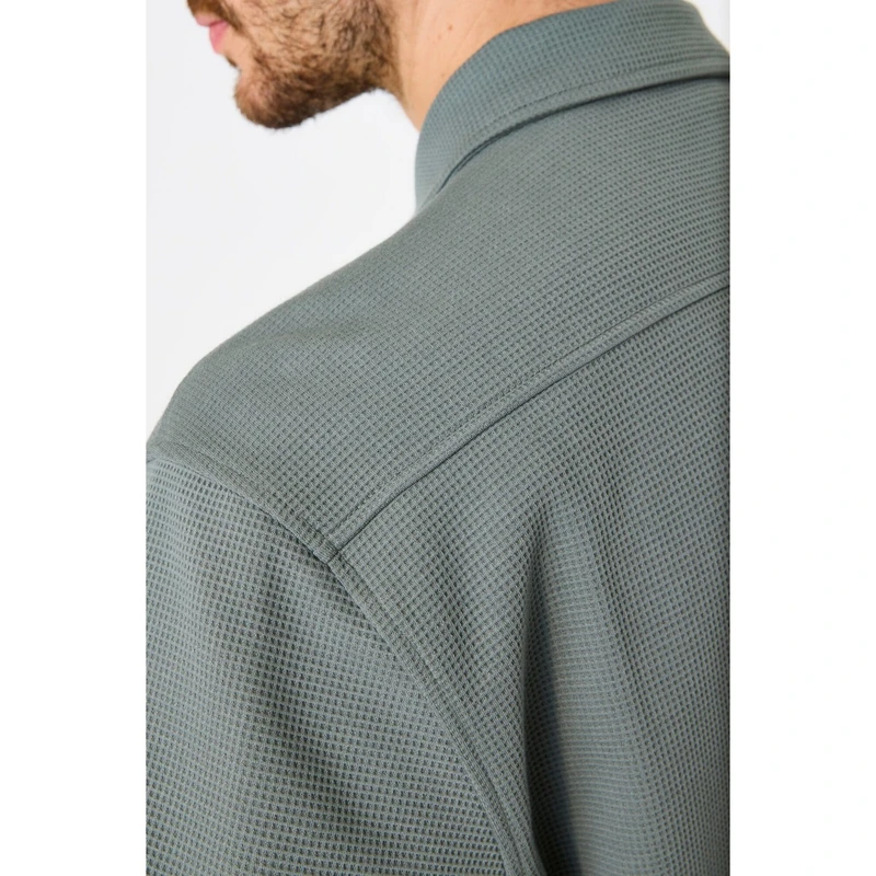 Heren Overhemd E51297 Garcia BRUIN MELE