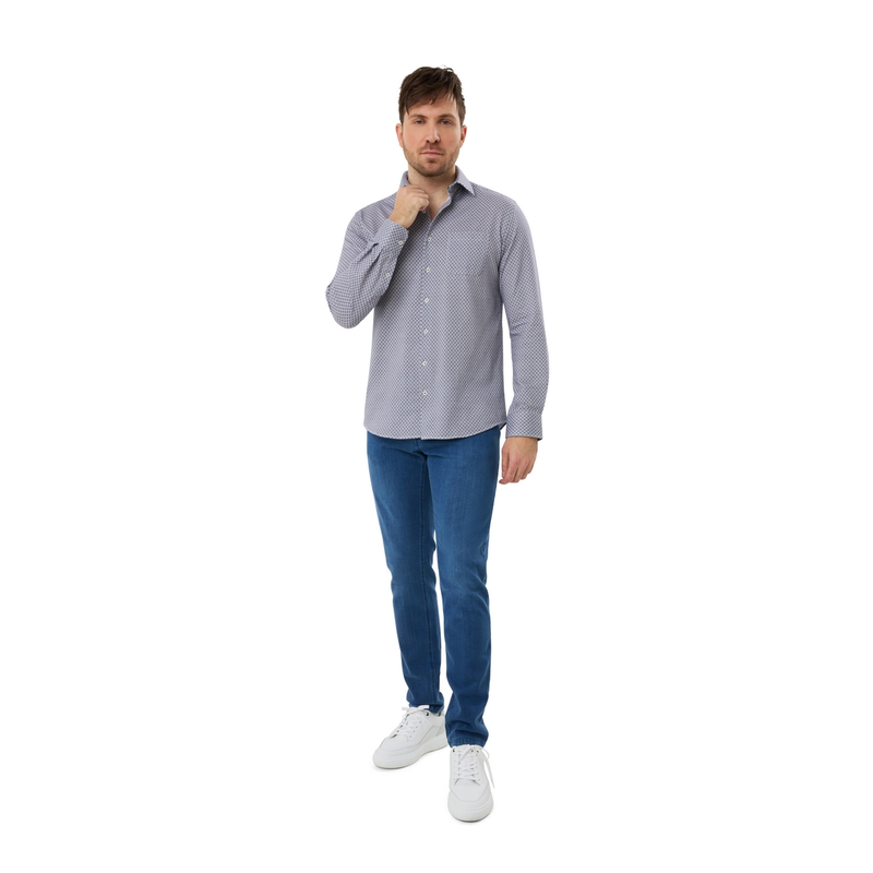 Heren Overhemd GC-P25202 Gardeur Collectie NAVY