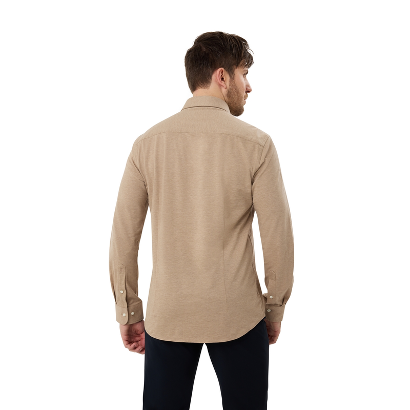 Heren Overhemd GC-U25703 Gardeur Collectie ZAND