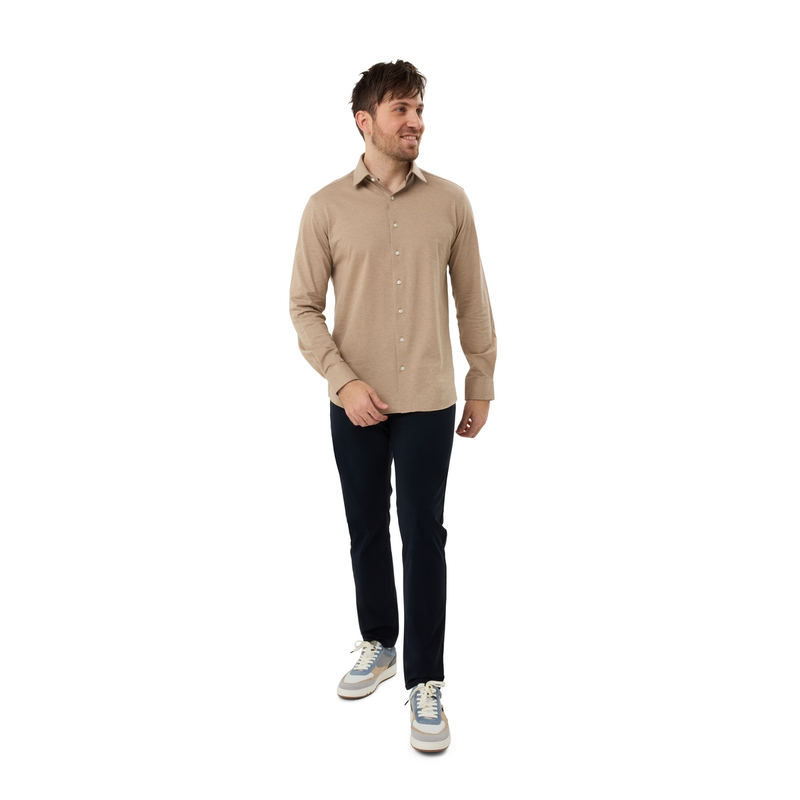 Heren Overhemd GC-U25703 Gardeur Collectie ZAND
