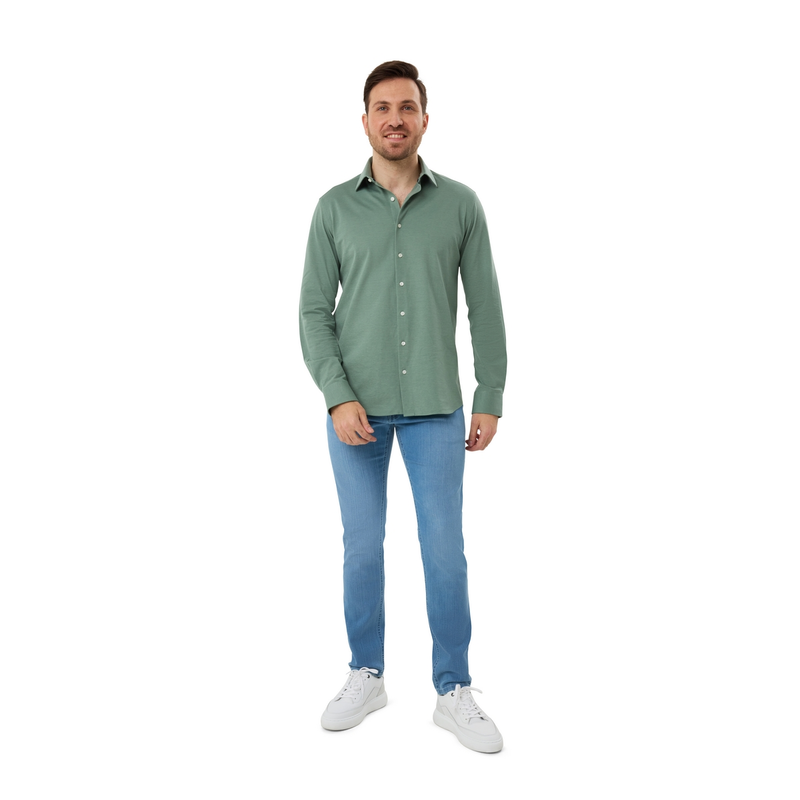 Heren Overhemd GC-U25704 Gardeur Collectie GROEN