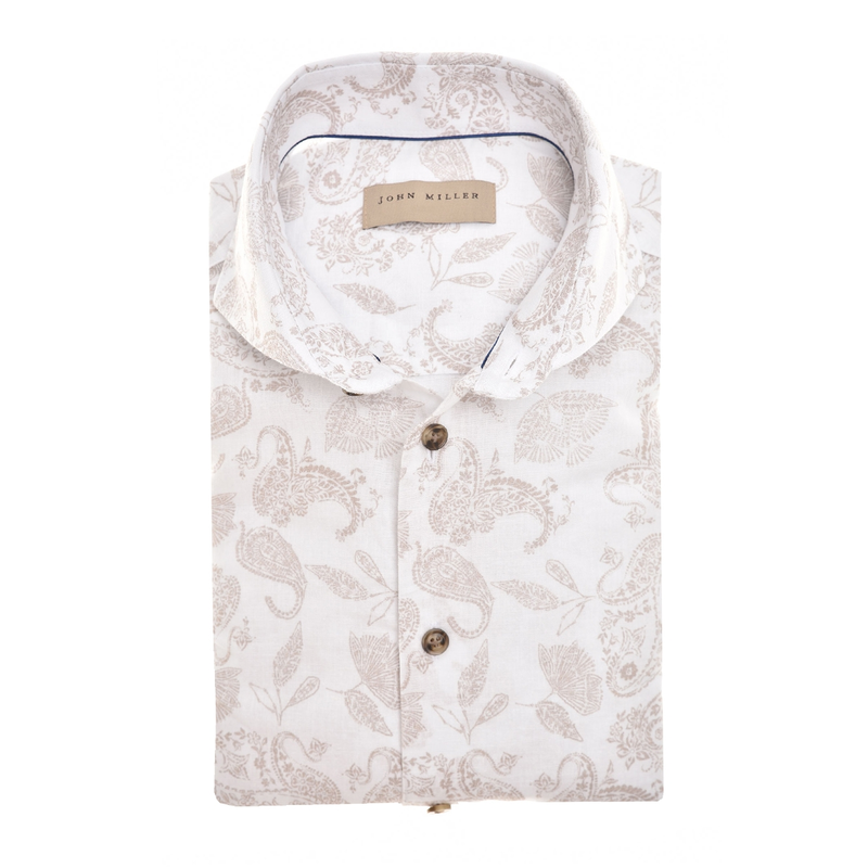 Heren Overhemd JM24001/W/351/ SF5 John Miller BEIGE