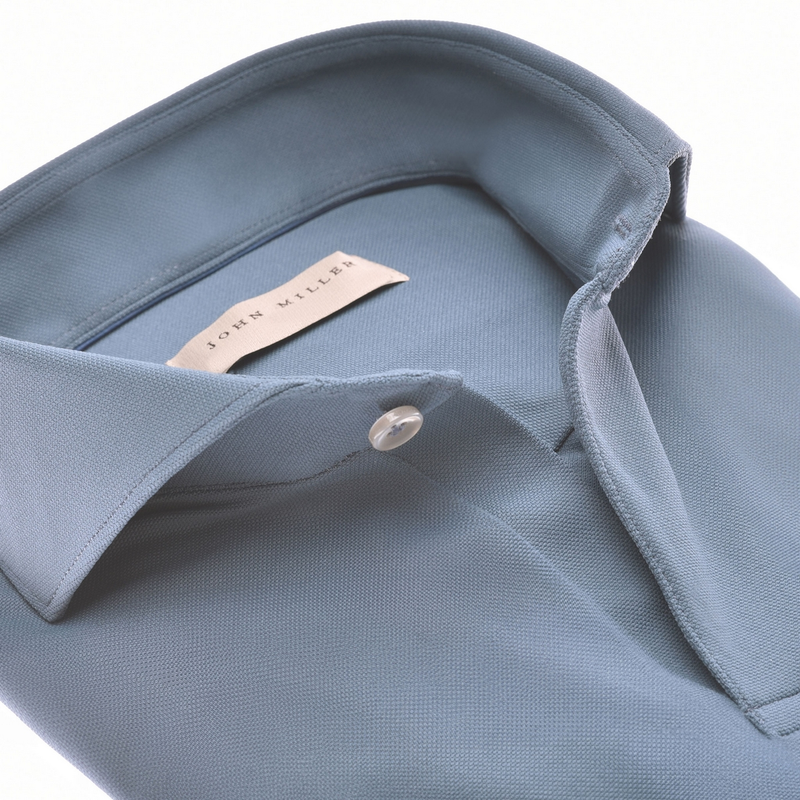 Heren Overhemd JM24032 SFVP0 John Miller BLAUW MELE